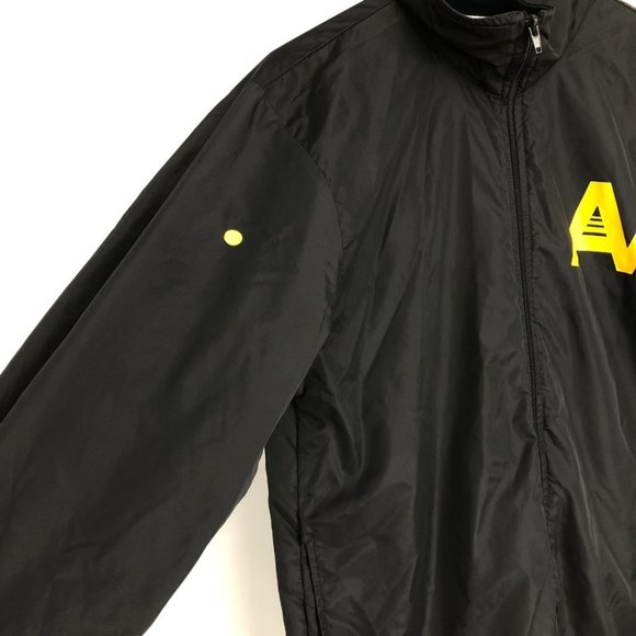 Aviator Nation Black Bomber style Windbreaker w/ Lightning Bolt Graphic size M - Picture 10 of 15